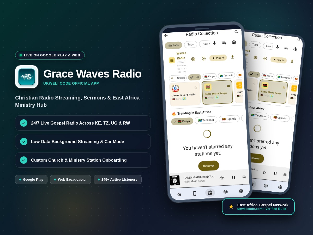 Grace Waves — Radio & Ministry App