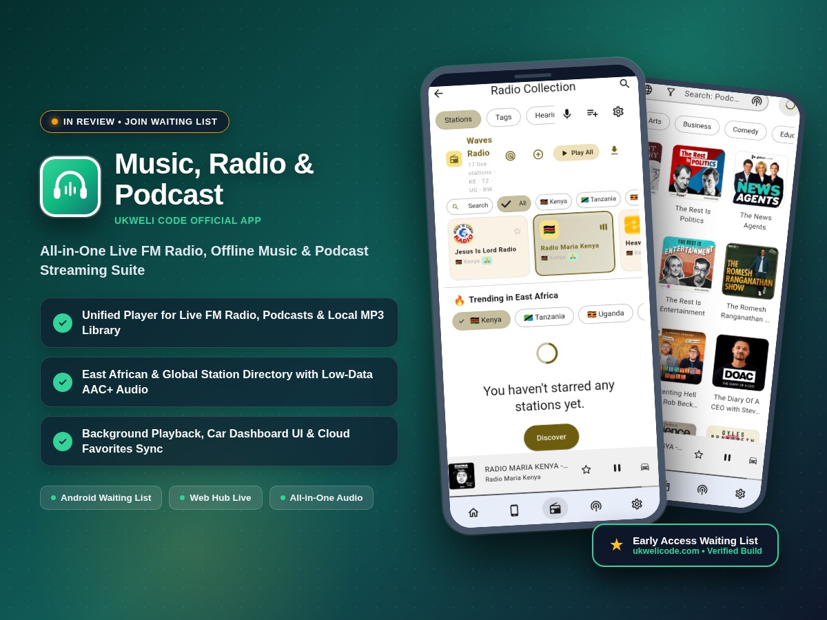 Music, Radio & Podcast Player screenshot